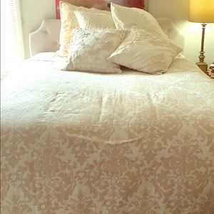 Pottery Barn Jacquard  Duvet Cover w/ Shams